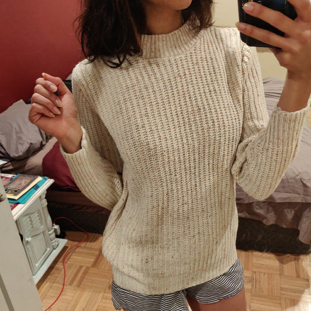 Speckled sweater